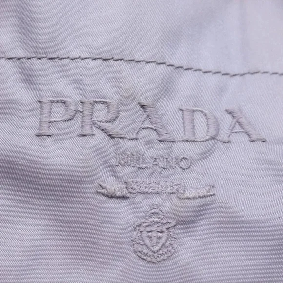 Prada handbag tote nylon purple lilac - Picture 7 of 14